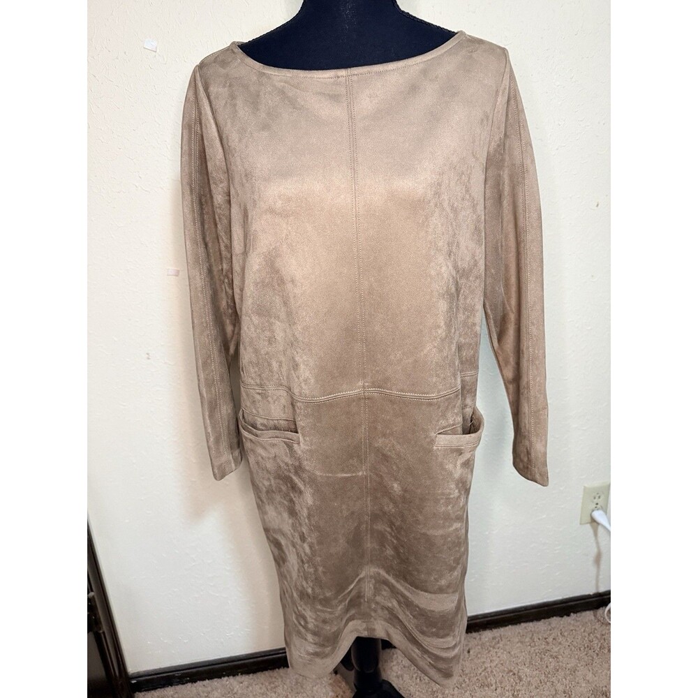 Ann Taylor Women’s Size 6 Faux Suede Dress Career Office Work Party Classic